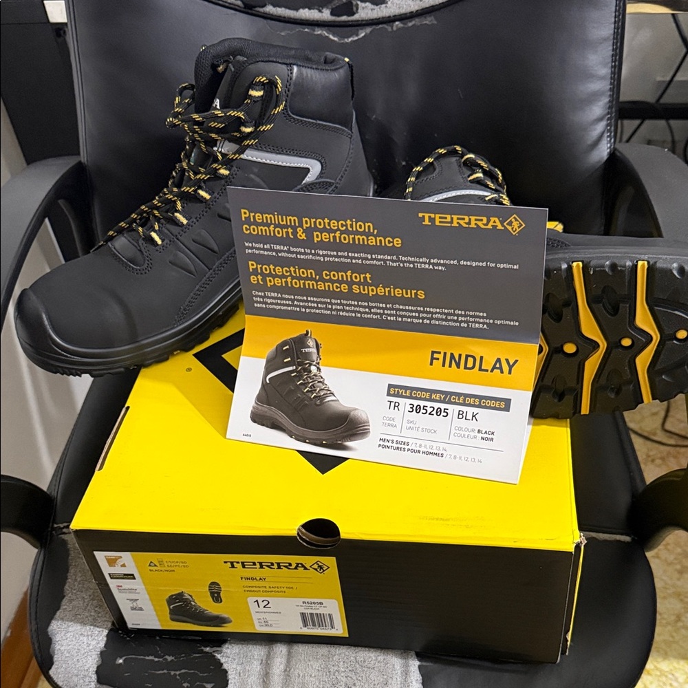 Terra Findlay Black Men's Boots size 12